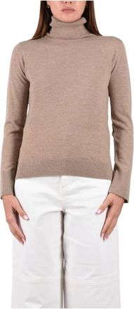 Max Mara Jersey de cuello alto Smmallegra - Knitwear - Mujer - Beige - S