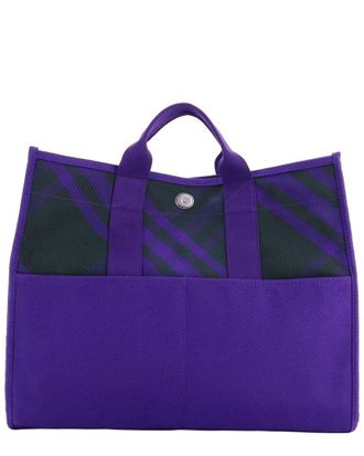 Burberry Open Shopper Tote Check Large (Authentic Pre-Loved)