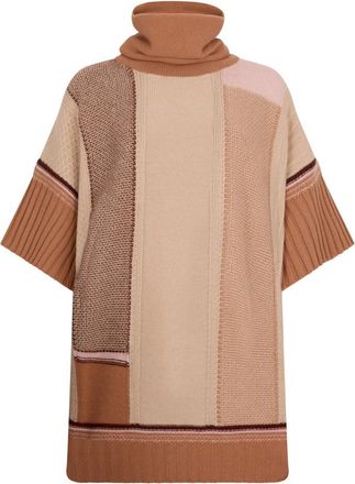 Malo Oversized Trui - Dames - Cashmere truien - Veelkleurig - S - Truien & Vesten