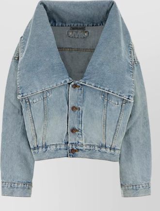 Balenciaga denim fitted jacket