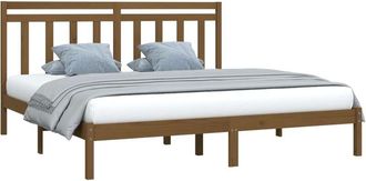 vidaXL Vidaxl - Estructura De Cama Madera Maciza De Pino Marr&oacute;n Miel 200x200 Cm