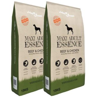 vidaXL Vidaxl - Comida Seca Perros Maxi Adult Essence Beef&chicken 2 Uds 30 Kg