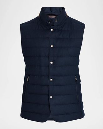 Polo Ralph Lauren Stanwood Wool-Blend Brushed Down Vest