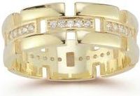 Chloe and Madison Link Band Ring in Gold at Nordstrom Rack, Size 6