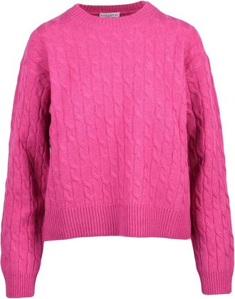 Ballantyne Intricate Cable Knit Crew Neck Sweater