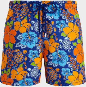 Vilebrequin Men & apos;s Tropical Turtle Swim Trunks