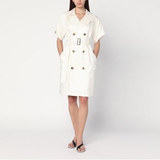 Burberry Ivory trench dress in viscose