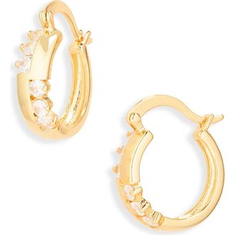Sterling Forever Virginia Segmented Hoop Earrings in Gold at Nordstrom Rack