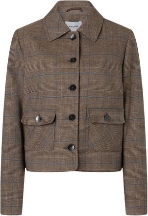 More & More More & More - Korte Blazer - Dames - Jassen - Bruin - Maat: XL Leer