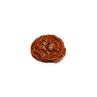 Maliparmi Fluweel Strik Broche - Dames - Broches - Bruin - ONE Size - Polyester - Accessoires