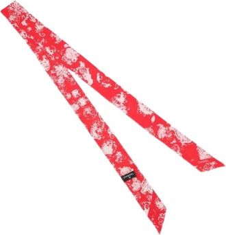 Chanel Pre-owned Vintage Scarf - Dames - Vintage Accessoires - Rood - ONE Size - Vintage