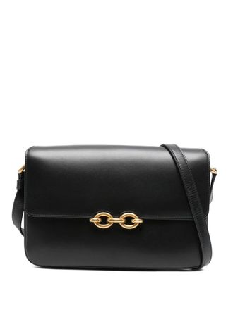 Saint Laurent leather cross body bag - women - Calf Leather - One Size - Black