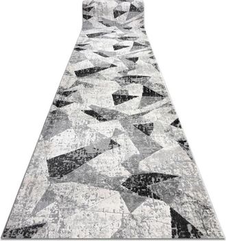 RugsX Rugsx - Alfombra De Pasillo Tuls 51211 Moderna, Geom&eacute;trico Antracita 70 Cm Grey 70x370 Cm