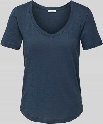 Marc O'Polo Regular Fit T-Shirt aus reiner Baumwolle in Marine, Größe XS