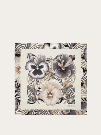 Ferragamo Women Brezza print silk scarf Green