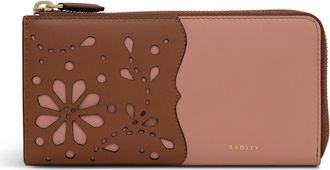 Radley London Chilworth Street - Cut Out Large Zip Around Wallet in Carnation at Nordstrom