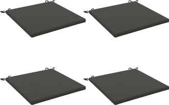 vidaXL Cojines De Asiento De 4 Piezas Soest 4 Uds. 100% Poli&eacute;ster Vidaxl