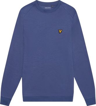 Lyle & Scott Heren Fly Fleece Crew Hals Sweatshirt (Blauw)