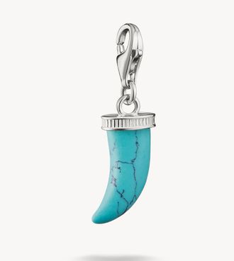 Thomas Sabo Ciondolo pendente argentato e turchese-Argento