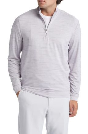 Johnnie-O Apex PREP-FORMANCE Quarter Zip Pullover in Seal at Nordstrom, Size Large