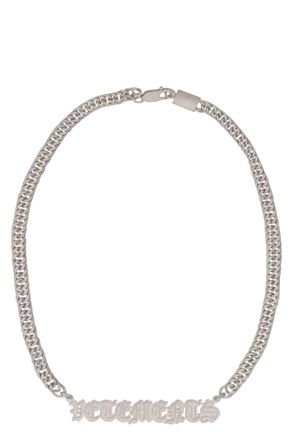 VETEMENTS Gothic Logo Charms Necklace
