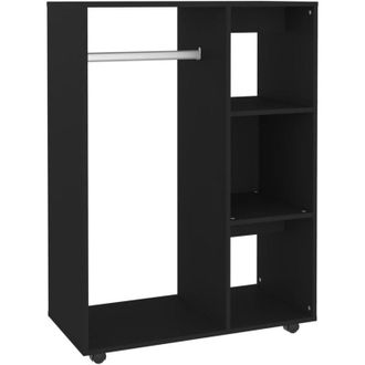 vidaXL Vidaxl - Armario De Madera De Ingenier&iacute;a Negro 80x40x110 Cm