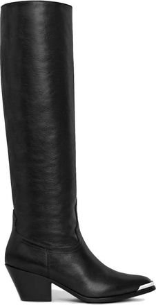 Celine High Western 060 Boots - Dames - Cowboylaarzen - Zwart - 41 EU - Leer - Schoenen