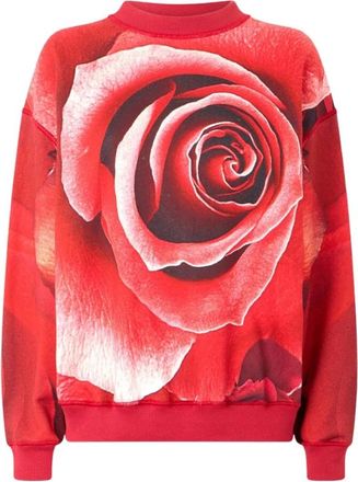 Roberto Cavalli Mujer, Sudaderas, Rojo, Talla: S