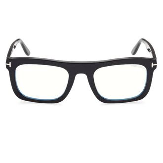 Tom Ford Blue Light Block Square Mens Eyeglasses FT5757-B 001 52