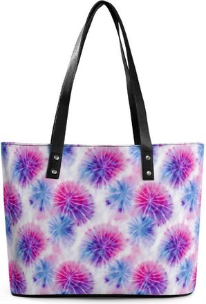 Generic Tie Dye Trippy Printed Tote Bags for Women Cute Shoulder Purses Handbags
