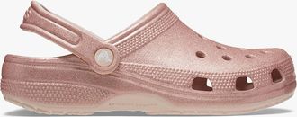 Crocs Womens Crocs CLASSIC GLITTER Unisex Adults Clogs Quartz Glitter - Pink - Size: 5