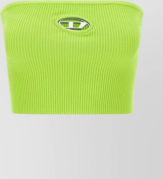 Diesel off-the-shoulder ribbed crop top