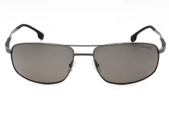 Carrera 8036S Rectangular Metal Frame Sunglasses - Grey