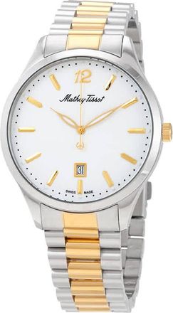 Mathey-Tissot Urban Quartz Silver Dial Two-tone Mens Watch H411MBI