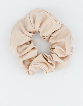 Alexandre de Paris Amaretto Silk Scrunchie in Beige at Nordstrom