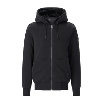 Moose Knuckles Zip-through Jas - Heren - Vesten met rits - Zwart - L - Leer - Hoodies & sweatvesten