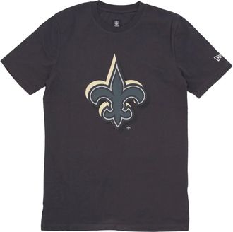 New Era New Era, T-Shirts, male, Gray, Size: XL NFL Draft Tee with Saints Logo