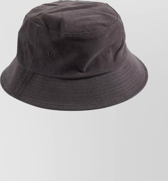 Tekla wide brim hat stitched detailing