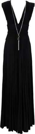 Elisabetta Franchi Dames, Jurken, Zwart, Maat: S