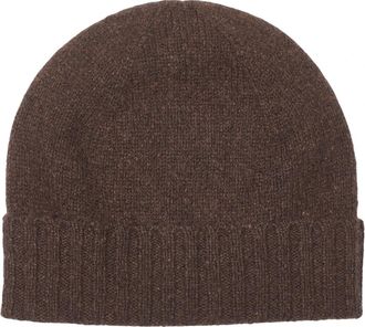 Howard London Fred Cashmere Beanie - Heren - Hoeden - Bruin - ONE Size - Kasjmier - Accessoires