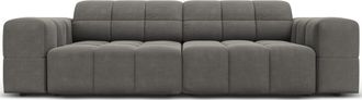 BLOOMINGLOFT 3-Sitzer Design Sofa Chicago mit Samtbezug