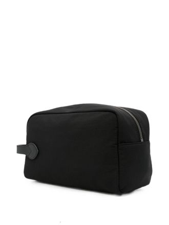 Emporio Armani Logo Plaque Nylon Clutch - Black