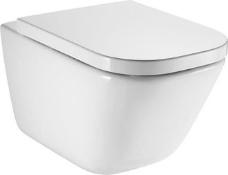Roca Roca A34647l000 The Gap Square Rimless Inodoro Suspendido Fijaciones Ocultas - Asiento: Caida Amortiguada - Ref: A34647l000+a80147200b