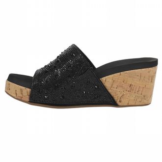 Corkys Footwear Womens Sunlight 41-0300 Wedge Sandal In Black
