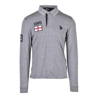 U.S.Polo Association U.s. Polo Assn., Tops, Heren, Grijs, L, Katoen, Katoenmix Polo Shirt