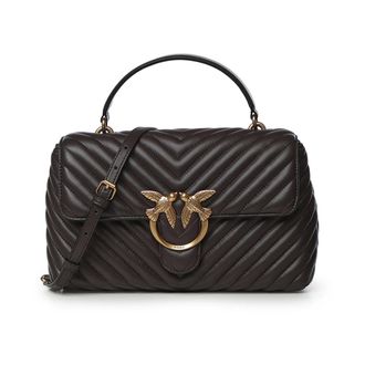 Pinko Pinko, Dames, Tassen, Bruin, Maat: ONE Size Leer
