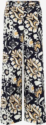 La DoubleJ Weite Hose aus rustikalem Jacquard Loose Selva