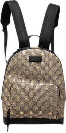 Gucci Pre-owned Vintage Rugzak - Dames - Vintage Rugzakken - Beige - ONE Size - Leer - Vintage
