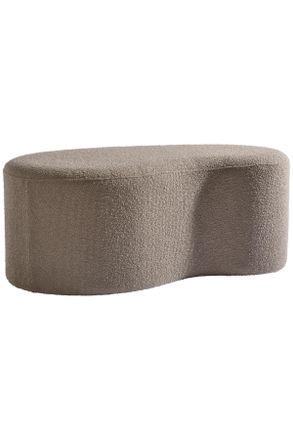 MID.YOU Mid.you Hocker, Hellbraun, Textil, Holzwerkstoff, 93x37x49 cm, Wohnzimmer, Sessel, Hocker & Hockerbänke, Sitzhocker