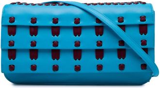 Bottega Veneta Pre-owned Bottega Veneta Lambskin Whipstitch Flap Crossbody Ladies OFABA48SC804TCM8